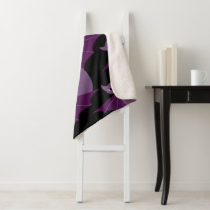 Cobertor Sherpa Bastões roxos