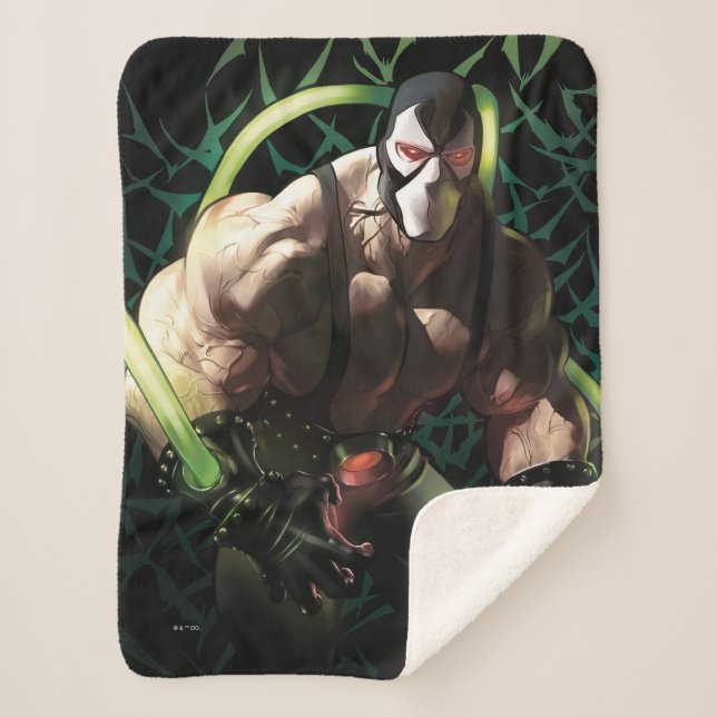 Cobertor Sherpa Batman Bane Bat Swarm Illustration (Frente)