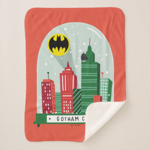 Cobertor Sherpa Batman Gotham City™ Snow Globe Graphic