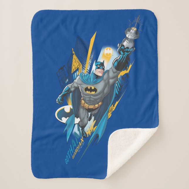 Cobertor Sherpa Batman Gotham Guardian (Frente)