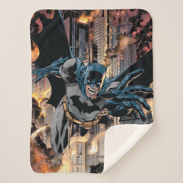 Cobertor Sherpa Batman Pulando Para Frente, Grite | Zazzle Brasil