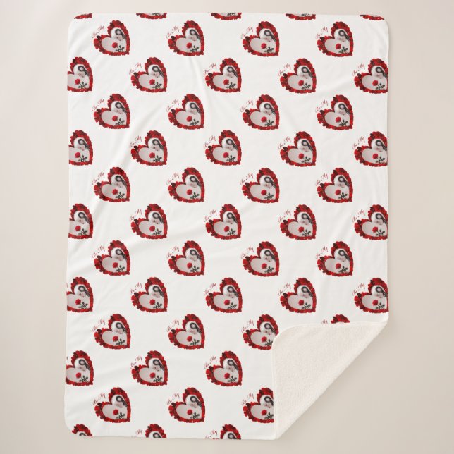 Cobertor Sherpa Be My Valentine ❤️ (Frente)