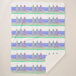 Cobertor Sherpa Beach Shack Sherpa Blanket