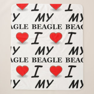 Cobertor Sherpa beagle love