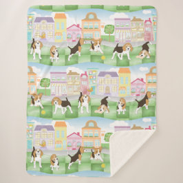 Cobertor Sherpa Beagles