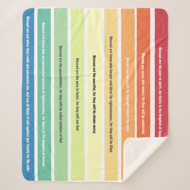 Cobertor Sherpa Beatitudes Sherpa Blanket (Frente)