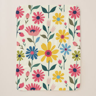 Cobertor Sherpa Bebê em Flor