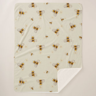 Cobertor Sherpa Bee Blanket
