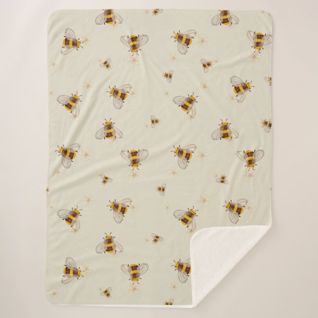 Cobertor Sherpa Bee Blanket (Frente)