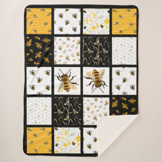 Cobertor Sherpa Bee Quilt