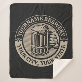 Cobertor Sherpa Beer Breeke Personalizado Brewery Big Mug
