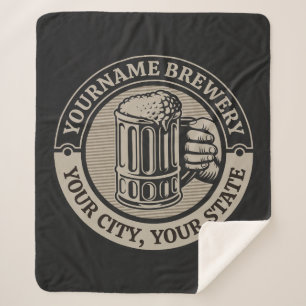 Cobertor Sherpa Beer Breeke Personalizado Brewery Big Mug