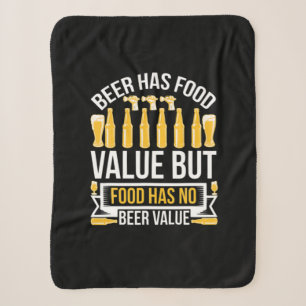 Cobertor Sherpa Beer Tem Valor Comida Aniversário