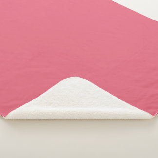 Cobertor Sherpa Beijo de Coral Cor Melancia Rosa Cor Sólida
