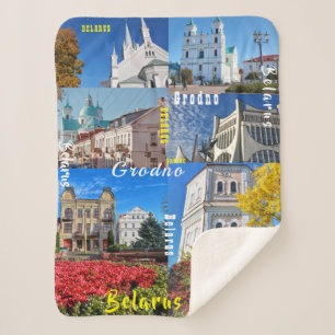 Cobertor Sherpa Belarus Grodno Arquitetura da Cidade Cidade Гродно
