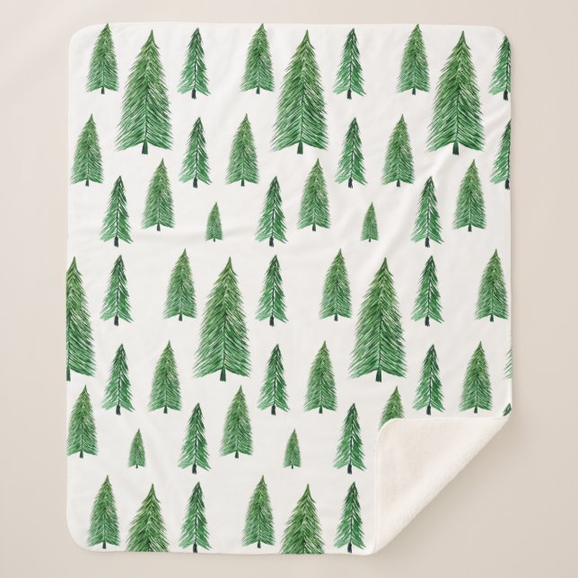 Cobertor Sherpa Beleza do País das Festas de inverno (Frente)