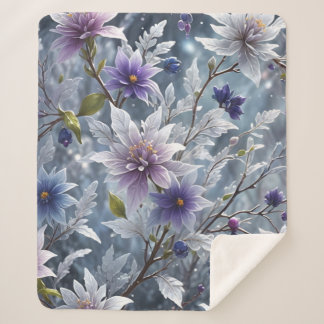 Cobertor Sherpa Beleza Maravilhosa Do Sangue De Inverno Congelado