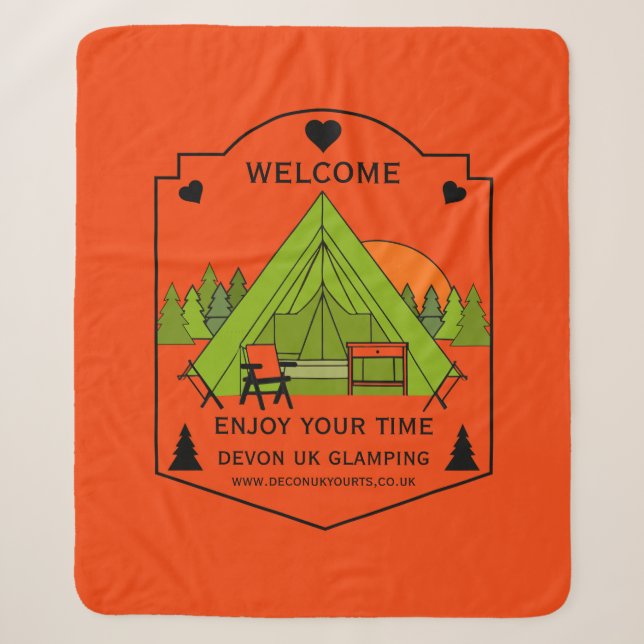 Cobertor Sherpa Bell Tent Glamping Business (Frente)