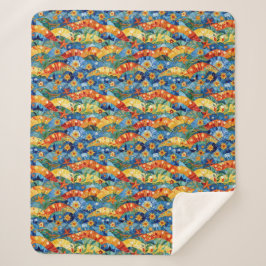 Cobertor Sherpa Belo Abstrato, Design de padrão sem costura