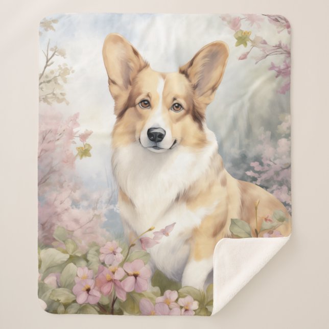 Cobertor Sherpa Belo Corgi (Frente)