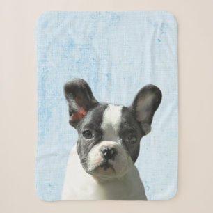 Cobertor Sherpa Berçário de Cachorrinho Boston Terrier Peekaboo Az