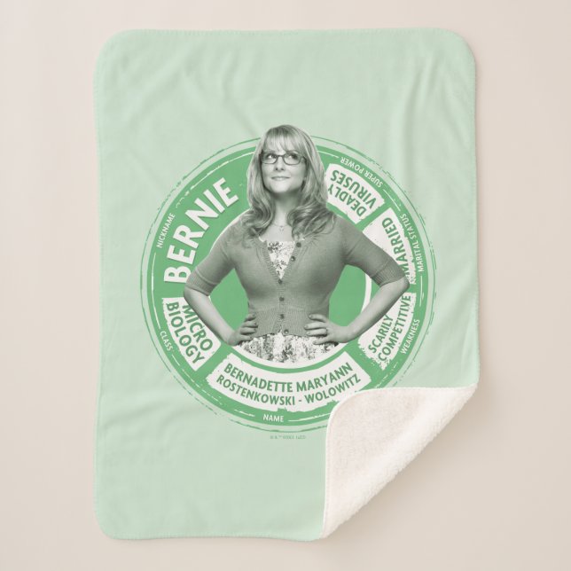 Cobertor Sherpa Bernadette Info Graphic (Frente)