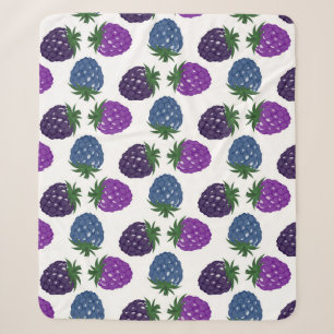 Cobertor Sherpa Berries Coloridos: Padrão Multicolorido Sem Costur