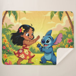 Cobertor Sherpa Beste Freunde fürs Leben – Lilo & Stitch  