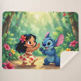 Cobertor Sherpa Beste Freunde fürs Leben – Lilo & Stitch  