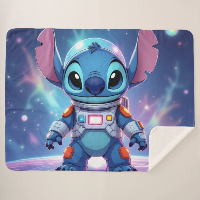 Cobertor Sherpa Beste Freunde fürs Leben – Lilo & Stitch   (Frente (Horizontal))