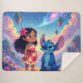 Cobertor Sherpa Beste Freunde fürs Leben – Lilo & Stitch  