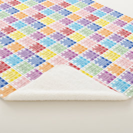 Cobertor Sherpa Bíblias de Gingham sobre bebês