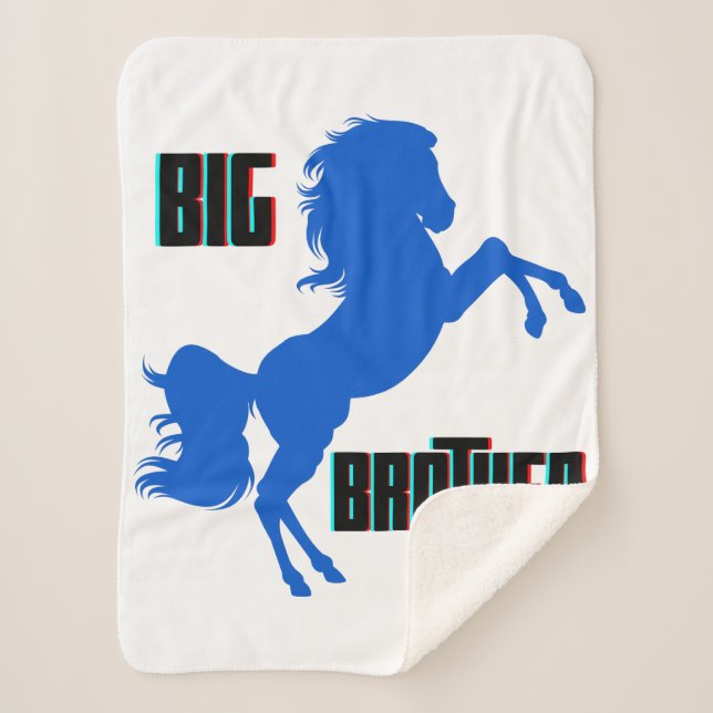 Cobertor Sherpa Big Brother Horse Rearing (Frente)