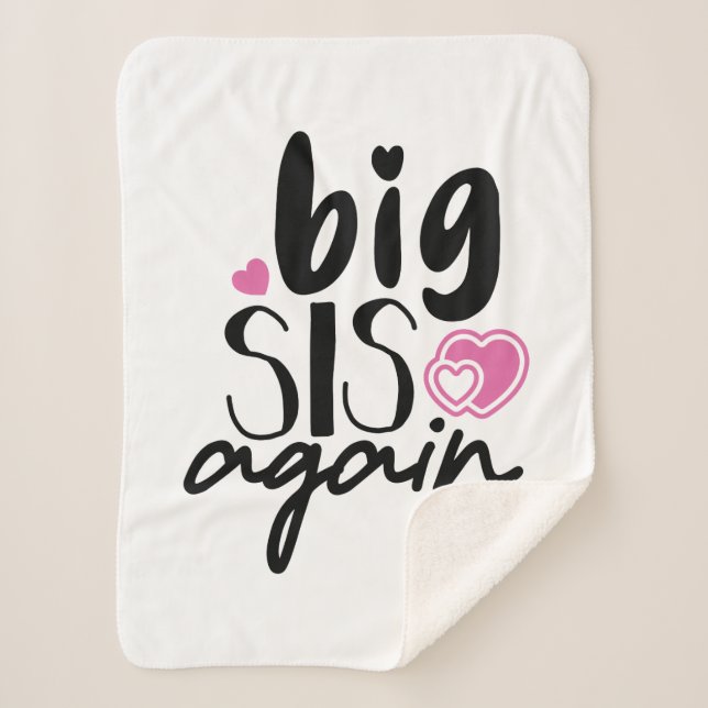 Cobertor Sherpa Big Sis Novamente (Frente)