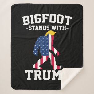 Cobertor Sherpa Bigfoot Com Eleições Trump 2024