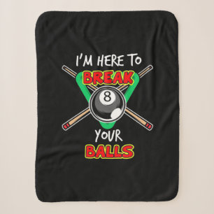 Cobertor Sherpa Billiards, Minha Snooker Aqui Para Quebrar Suas Bo
