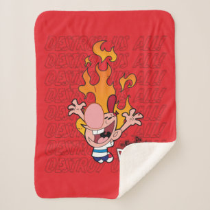 Cobertor Sherpa Billy & Mandy - Destrua Todos Nós