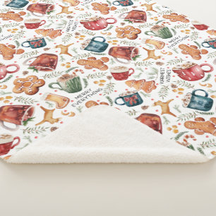 Cobertor Sherpa Biscoitos de chocolate quente