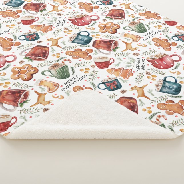 Cobertor Sherpa Biscoitos de chocolate quente (3/4)