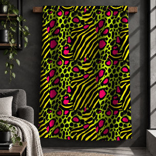Cobertor Sherpa Bla Estilo Tigre Ecletismo Rosa Neon Verde Neon Ou