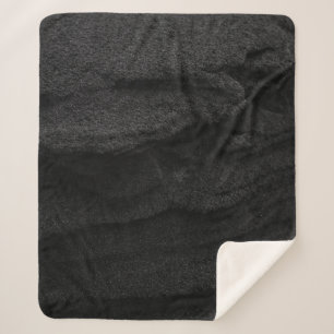 Cobertor Sherpa Black and gray area rug