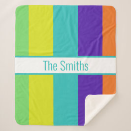 COBERTOR SHERPA BLANKET SHERPA ESTRIPADO PERSONALIZADO