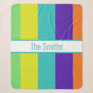 COBERTOR SHERPA BLANKET SHERPA ESTRIPADO PERSONALIZADO