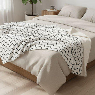 Cobertor Sherpa blanket zigzag geometric