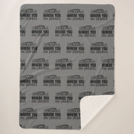 Cobertor Sherpa Bloom onde você está plantado