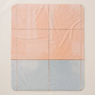 Cobertor Sherpa Blue and orange wall