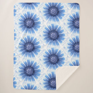 Cobertor Sherpa Blue Daisy Sherpa Blanket