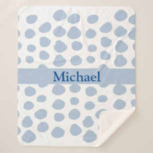 COBERTOR SHERPA BLUE SPOTS SHERPA BLANKET