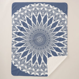 Cobertor Sherpa Blue Whale Shark Tristyns Mandala