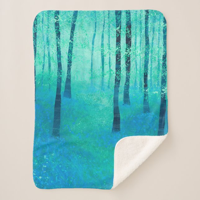 Cobertor Sherpa Bluebell Woodland (Frente)